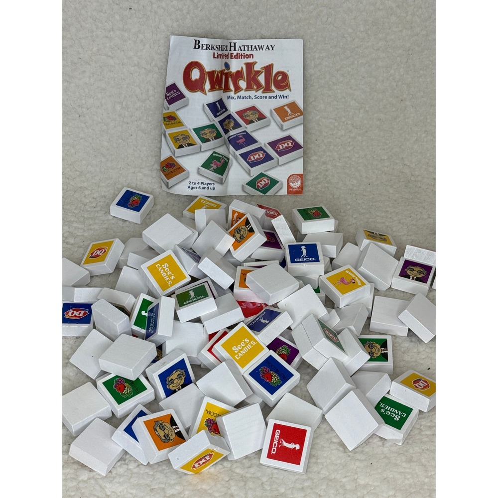 Berkshire Hathaway Limited Edition Qwirkle Board Game MindWare Warren Buffett